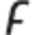 f