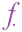 f